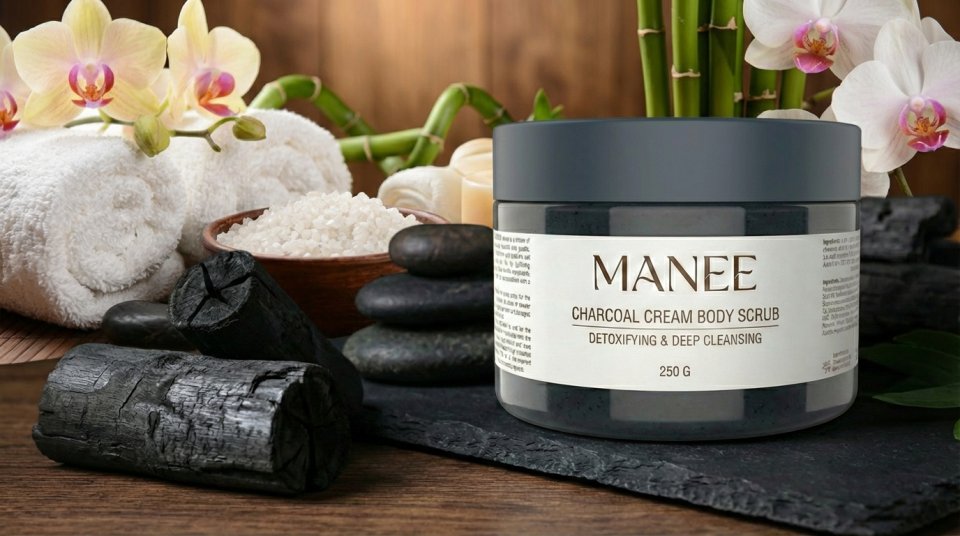 Manee Charcoal Cream Body Scrub